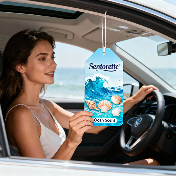 high-quality custom car air fresheners produced in Italy with complete control over materials, essences and manufacturing