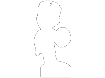 Car air freshener company logo shape customized, dimensions: H: 48.0mm, L: 100.0mm.