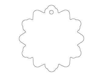 Car air freshener mixed shape customized, dimensions: H: 75.455mm, L: 78.007mm.