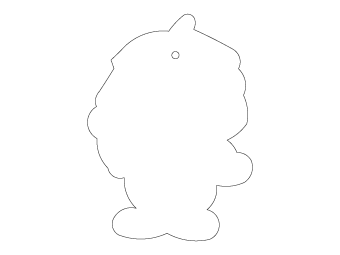 Car air freshener company logo shape customized, dimensions: H: 68.008mm, L: 93.455mm.