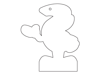 Car air freshener company logo shape customized, dimensions: H: 70.245mm, L: 80.999mm.