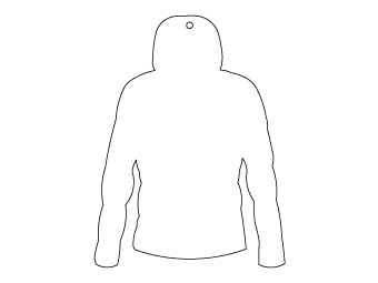 Car air freshener mixed shape customized, dimensions: H: 75.445mm, L: 99.892mm.