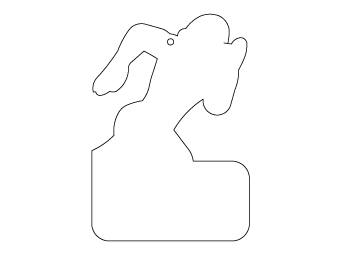 Car air freshener mixed shape customized, dimensions: H: 62.951mm, L: 90.534mm.