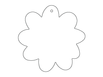 Car air freshener plant shape customized, dimensions: H: 77.936mm, L: 77.489mm.